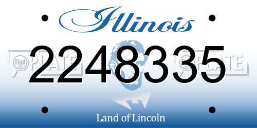 2248335 Illinois License Plate