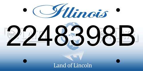 2248398B Illinois License Plate
