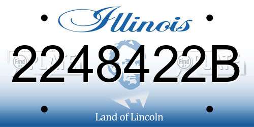 2248422B Illinois License Plate
