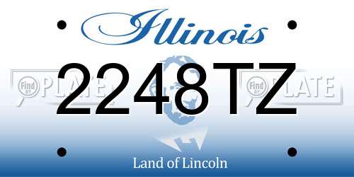 2248TZ Illinois License Plate