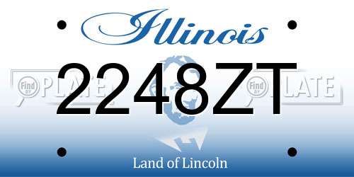 2248ZT Illinois License Plate