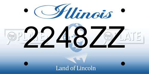 2248ZZ Illinois License Plate