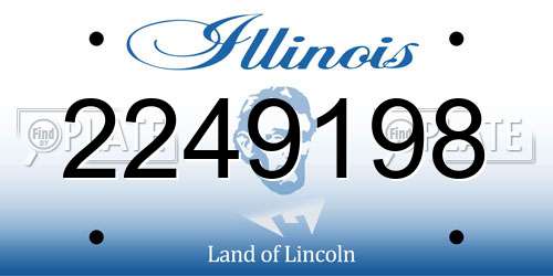 2249198 Illinois License Plate