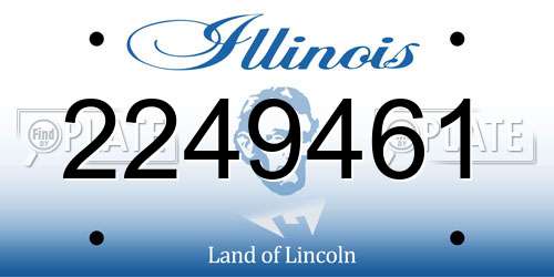 2249461 Illinois License Plate