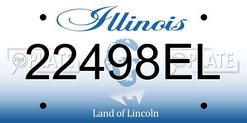 22498EL Illinois License Plate