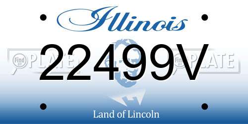 22499V Illinois License Plate