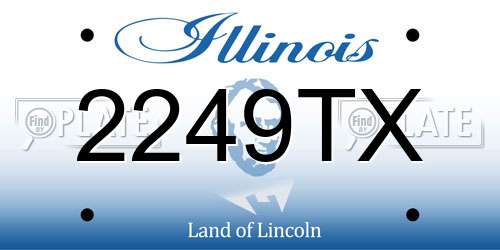 2249TX Illinois License Plate