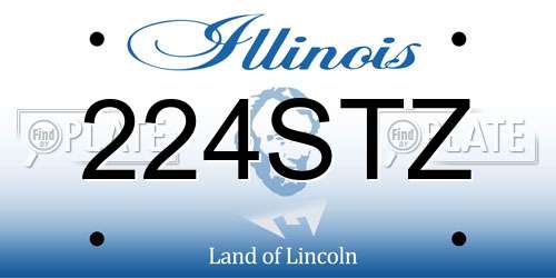 224STZ Illinois License Plate