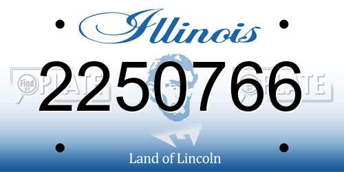 2250766 Illinois License Plate