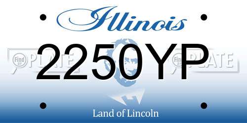 2250YP Illinois License Plate