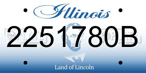 2251780B Illinois License Plate