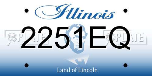 2251EQ Illinois License Plate
