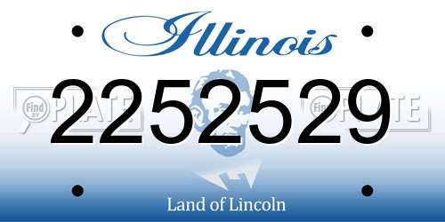 2252529 Illinois License Plate