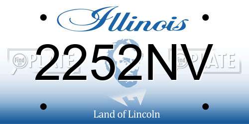 2252NV Illinois License Plate