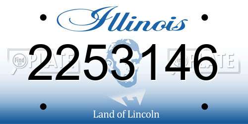 2253146 Illinois License Plate