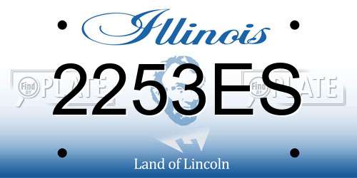 2253ES Illinois License Plate