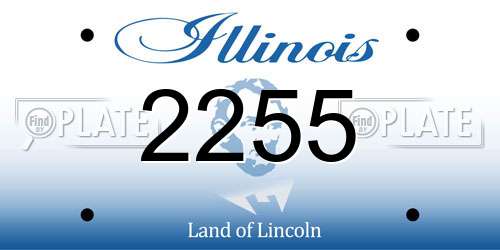 2255 Illinois License Plate