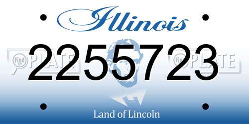 2255723 Illinois License Plate