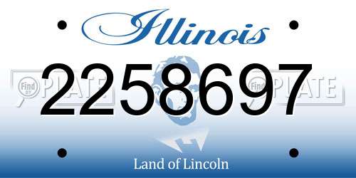 2258697 Illinois License Plate
