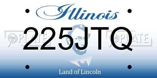 225JTQ Illinois License Plate
