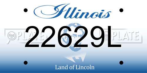 22629L Illinois License Plate