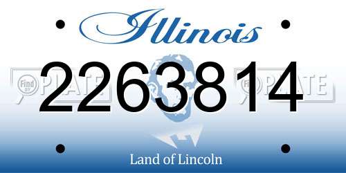 2263814 Illinois License Plate