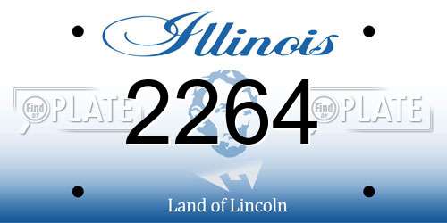 2264 Illinois License Plate