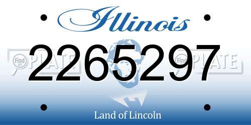 2265297 Illinois License Plate