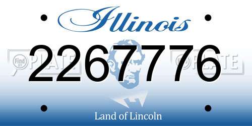 2267776 Illinois License Plate