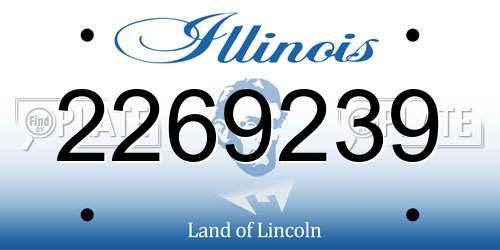 2269239 Illinois License Plate