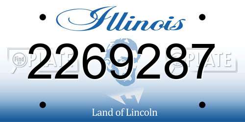 2269287 Illinois License Plate