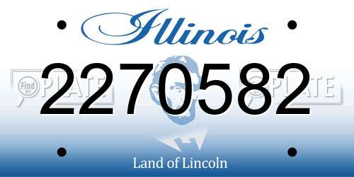 2270582 Illinois License Plate