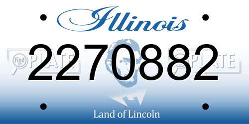 2270882 Illinois License Plate