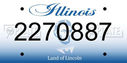 2270887 Illinois License Plate