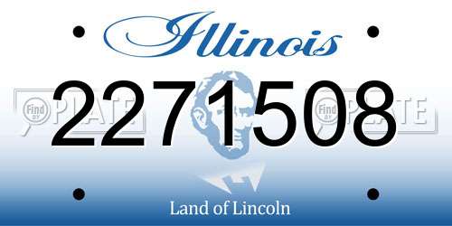 2271508 Illinois License Plate