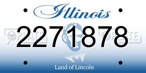 2271878 Illinois License Plate