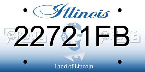 22721FB Illinois License Plate