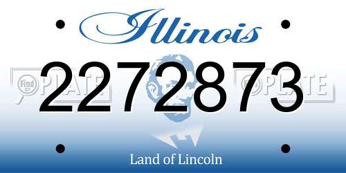 2272873 Illinois License Plate