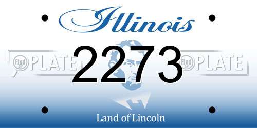 2273 Illinois License Plate
