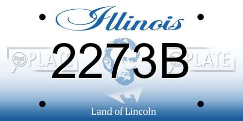 2273B Illinois License Plate