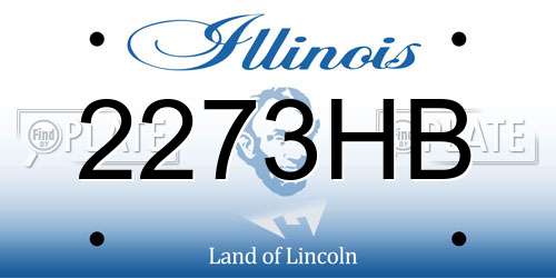 2273HB Illinois License Plate