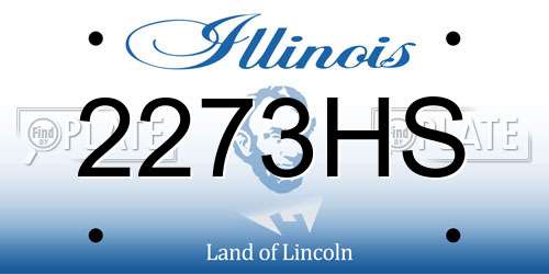 2273HS Illinois License Plate