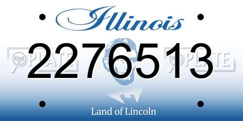 2276513 Illinois License Plate