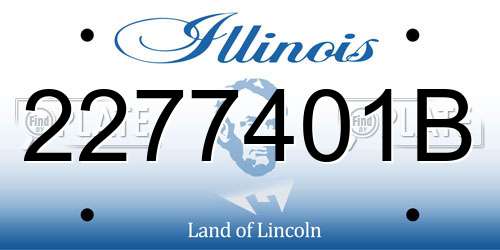 2277401B Illinois License Plate