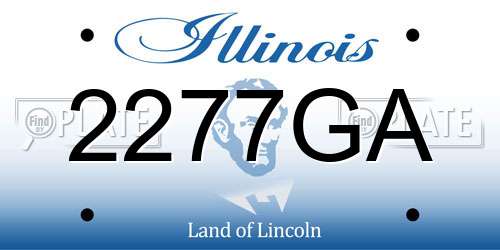 2277GA Illinois License Plate