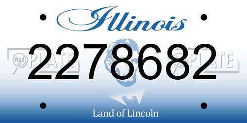 2278682 Illinois License Plate