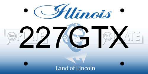 227GTX Illinois License Plate