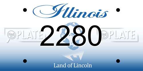 2280 Illinois License Plate