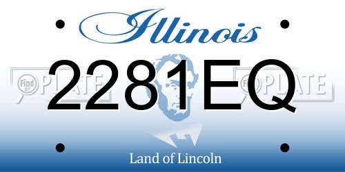 2281EQ Illinois License Plate