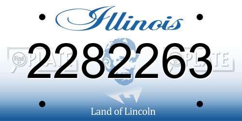 2282263 Illinois License Plate